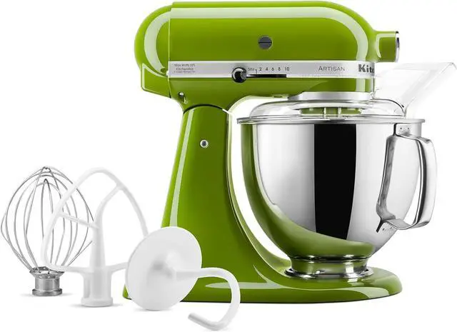 Alt view image 5 of 7 - KitchenAid Artisan Series 5 Quart Tilt Head Stand Mixer with Pouring Shield KSM150PS, Matcha