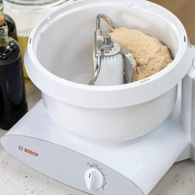 Alt view image 2 of 3 - Bosch Universal Plus Stand Mixer with Sourdough Bundle Pack 500 Watt, 6.5 Quarts with Wire Whips, Dough Hook, NutriMill Dough Hook, and Sourdough Starter Bundle