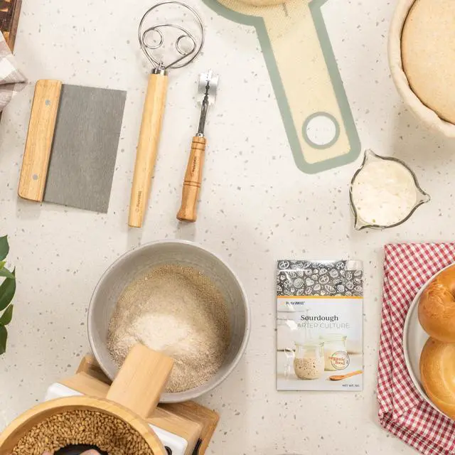 Alt view image 3 of 3 - Bosch Universal Plus Stand Mixer with Sourdough Bundle Pack 500 Watt, 6.5 Quarts with Wire Whips, Dough Hook, NutriMill Dough Hook, and Sourdough Starter Bundle