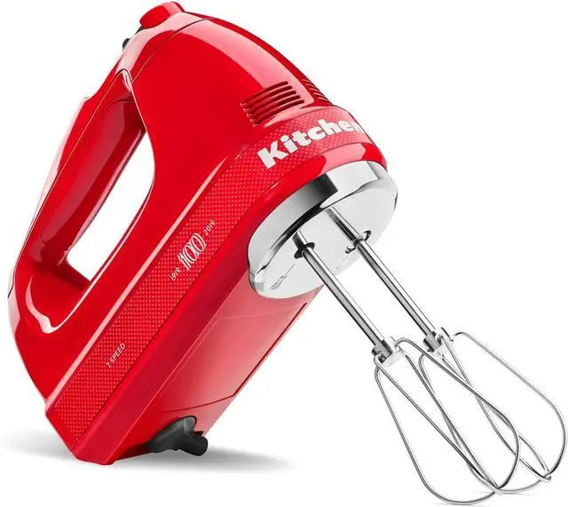 Main image of KitchenAid KHM7210QHSD 100 Year Limited Edition Queen of Hearts Hand Mixer, 7 Speed, Passion Red