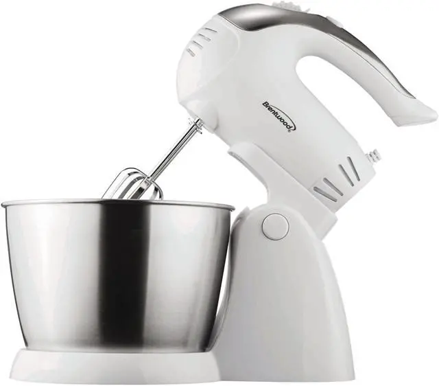 Main image of Brentwood Stand Mixer, 5-Speed + Turbo, White
