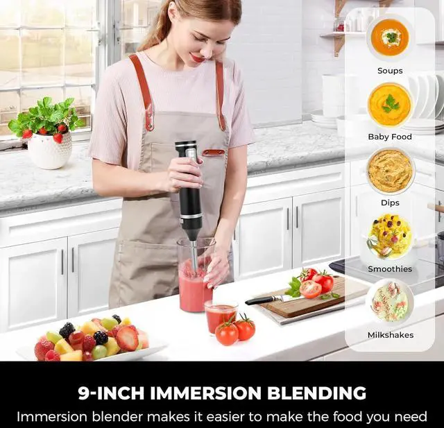 Alt view image 5 of 7 - Pukomc Hand Mixer,5-in-1 Multifunctional Portable Charging Device Hand Blender,with lmmersion Blender and Beater,Whisk,Milkshake Bars,Blender Vessel,Easy to Clean,Black