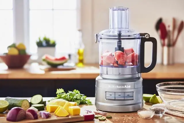 Alt view image 7 of 7 - KitchenAid KFP0718CU 7-Cup Food Processor Chop, Puree, Shred and Slice - Contour Silver