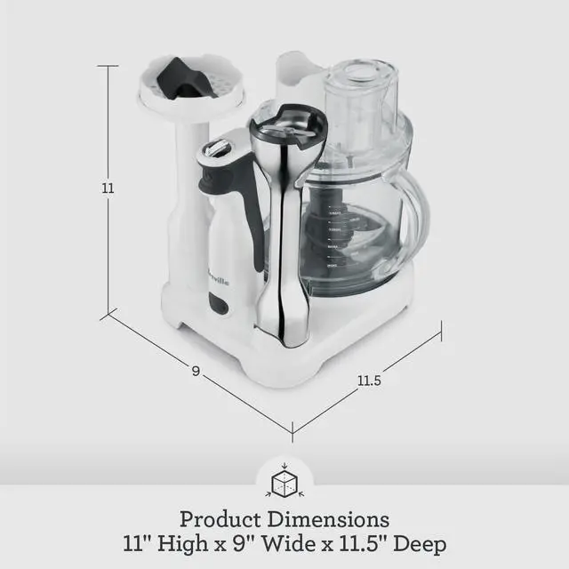 Alt view image 6 of 6 - Breville BSB530XL All In One Processing Station and Immersion Blender, Brushed Stainless Steel