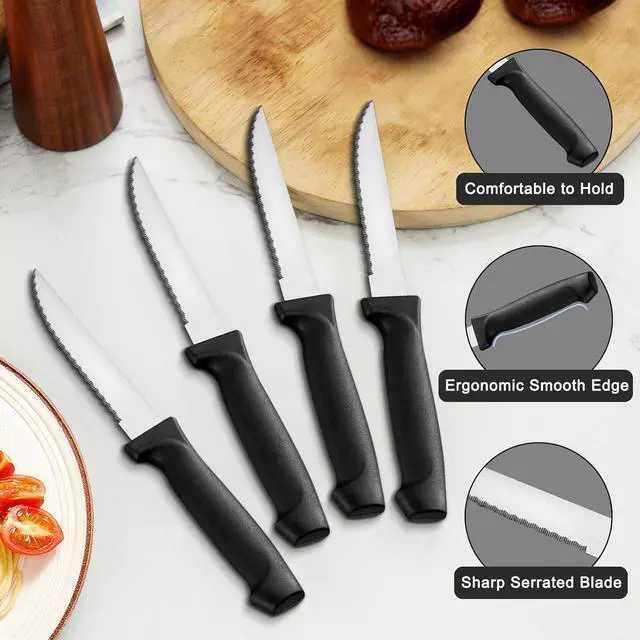 Alt view image 5 of 7 - Pleafind 72-Pieces Silverware Set for 12, Flatware Set with Steak Knives, Stainless Steel Cutlery Set, Include Forks Spoons and Knives Set, Dishwasher Safe Utensil Sets for Home Restaurant