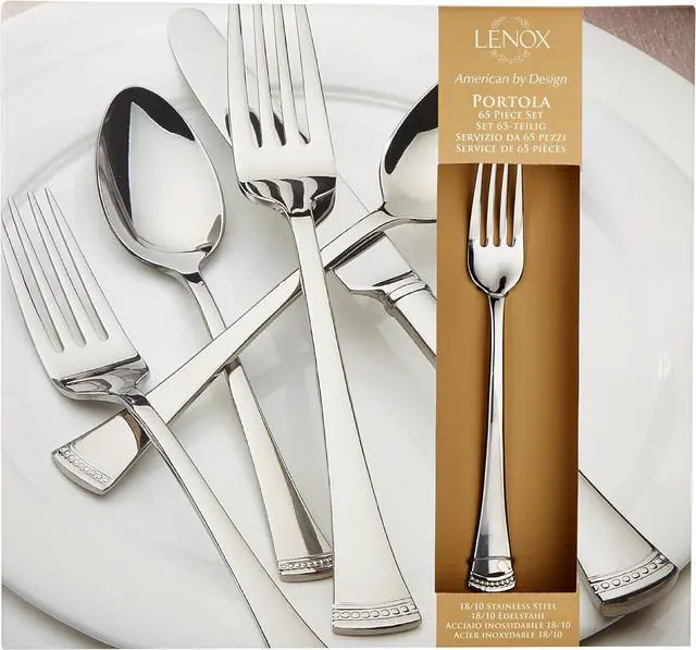 Alt view image 2 of 7 - Lenox 815486 Portola 65-Piece Flatware Set