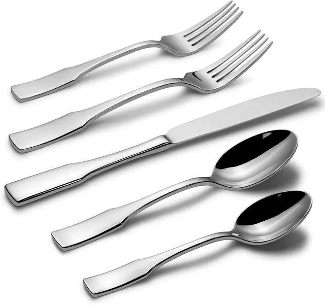 Main image of Alata Kate 60-Piece Silverware Set Stainless Steel Flatware Set,Service for 12,Mirror Polished Cutlery Set,Dishwasher Safe