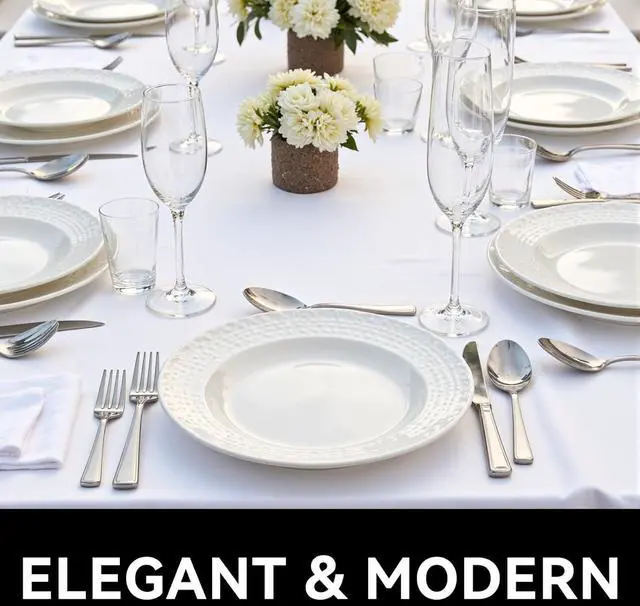 Alt view image 7 of 7 - 49-Piece Silverware Set with Organizer, Stainless Steel Kitchen Utensils Set for 8, Cutlery Flatware Set with Steak Knives Fork Spoon for Home Kitchen Tableware, Dishwasher Safe