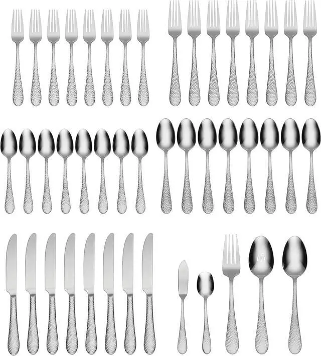 Alt view image 2 of 5 - Oneida 45-pc. Tibet Flatware Set, Stainless