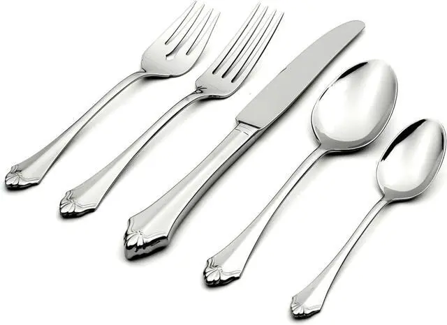 Alt view image 2 of 5 - Oneida Kenwood 5 Piece Fine Flatware Set 18/10 Stainless Steel, Silver