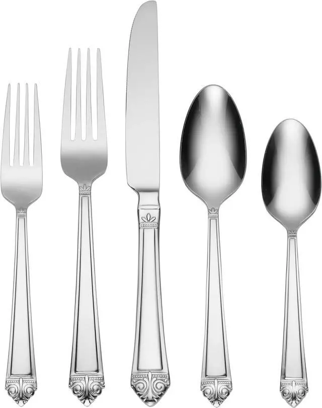Main image of Oneida Eave 20 Piece Everyday Flatware Set, Service for 4, 18/0 Stainless Steel, Silverware Set