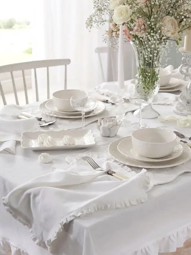 Alt view image 5 of 7 - Annova Flatware 20 Pieces Set/Stainless Steel Vintage Silverware/Cutlery, Dinner Knife/Dinner Fork/Salad Fork/Dinner Spoon/Dessert Spoon, Mirror Polished, Service for 4 - Ivory/Cream