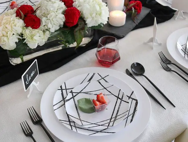 Alt view image 6 of 6 - Novelty Modern Flatware Cutlery Combo Set (Black, 40)