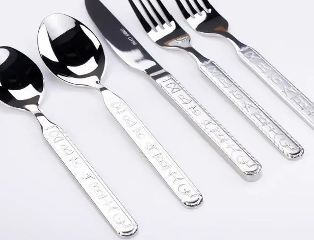 Main image of Ranch Brands Stainless Steel Western Flatware/Silverware Set (20 piece) by Cowboy Living