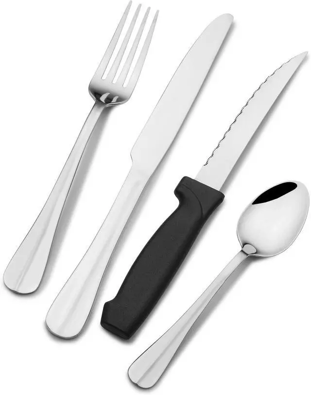 Alt view image 7 of 7 - Pfaltzgraff Simplicity 18.0 Stainless Steel 16 Piece Flatware Set, Service For 4