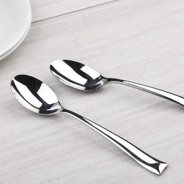 Alt view image 6 of 7 - Gourmet Settings - 20-Piece Silverware Set - Soprano Collection - Polished Stainless Steel Flatware Sets - Service for 4 - Kitchen Cutlery Utensil Knife/Fork/Spoons - Dishwasher Safe (29-902)