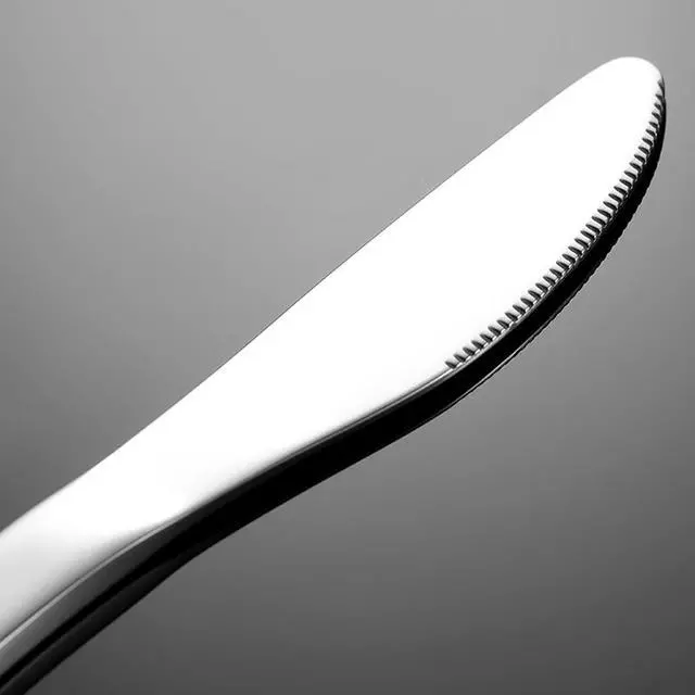 Alt view image 2 of 7 - VANRA Premium 18/8 Stainless Steel Children Cutlery Set 6.6-inch Kids Dinner Knives Set 4 Pieces Silverware Flatware Utensil Set for Home School (4 Knives)