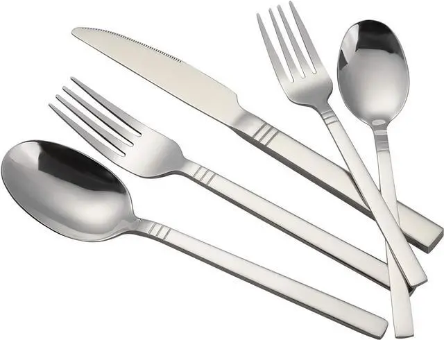 Alt view image 7 of 7 - Morcte 30-Piece Stainless Steel Cutlery Flatware Set, Service for 6
