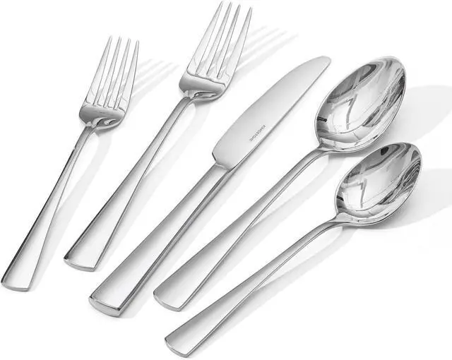 Main image of KINGSTONE 18/10 Stainless Steel Flatware, 15-Piece Forged Silverware Set for 3, Mirror Polished Cutlery Set Dishwaher Safe for Home, Restaurant, Wedding, Party