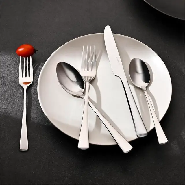 Alt view image 6 of 6 - KINGSTONE 18/10 Stainless Steel Flatware, 15-Piece Forged Silverware Set for 3, Mirror Polished Cutlery Set Dishwaher Safe for Home, Restaurant, Wedding, Party