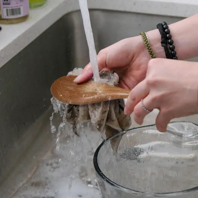 Alt view image 6 of 7 - Acacia Wooden Spoons for Cooking: 5-Piece Kitchen & Cooking Utensils Set - Wooden Spatula, Slotted & Pasta Spoon - Essential Wooden Utensil Set