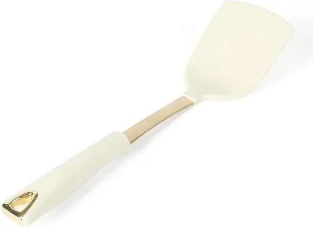 Alt view image 6 of 7 - Martha Stewart Lockton 5-Piece Stainless Steel & Nylon Kitchen Tool Set - Linen w/Gold