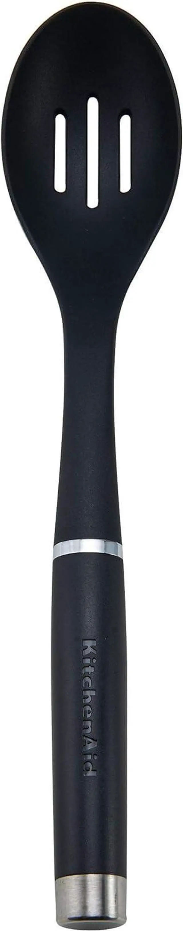 Alt view image 3 of 5 - KitchenAid KO004OHOBA Gourmet Nylon Slotted Spoon, One Size, Black