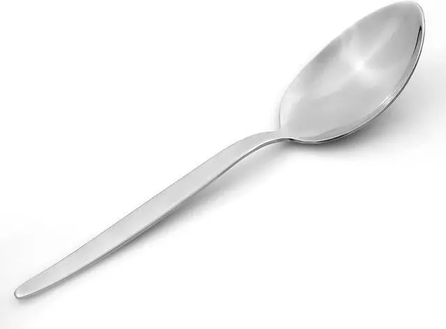 Alt view image 6 of 7 - Kunz Regular Spoon Set | Pack of 2 | 18/10 Stainless Steel Plating Spoons | 9 Inch Basting Quenelle Chef Cooking Utensils Dinner Serving Spoon
