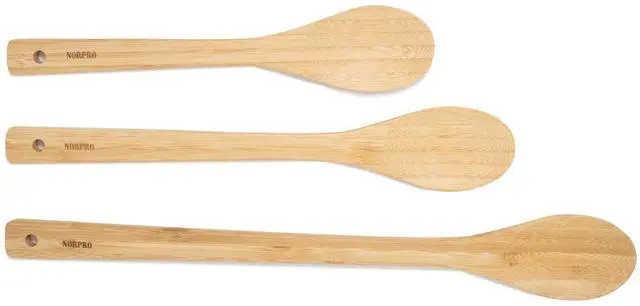 Alt view image 4 of 4 - Norpro 15-Inch Bamboo Spoon, Natural