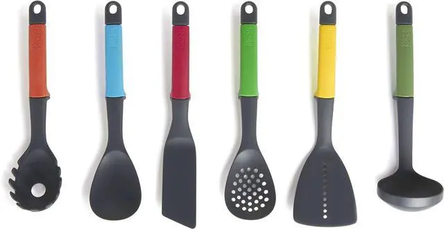 Alt view image 6 of 7 - Casdon Joseph Joseph Elevate | Colourful Kitchen Utensil Set for Children Aged 3 Years & Up | Comes with Rotating Storage Stand!