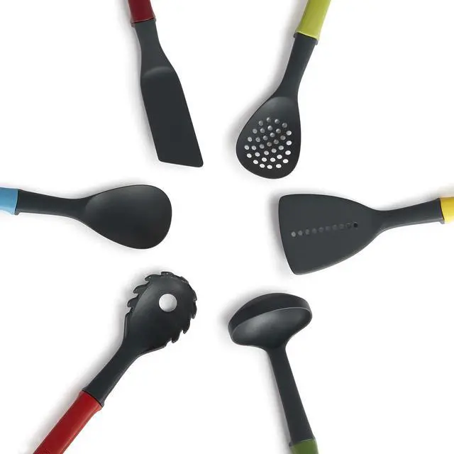 Alt view image 7 of 7 - Casdon Joseph Joseph Elevate | Colourful Kitchen Utensil Set for Children Aged 3 Years & Up | Comes with Rotating Storage Stand!