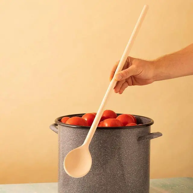 Alt view image 5 of 7 - Mr.Woodware Wooden Kitchen Utensils- 24 Inch Long Handle Beech Wood Wok Spatula and Cooking Spoon - 2 in 1 Wooden Cooking Utensils Set for Mixing in Big Stock Pots Cauldron (Spoon)