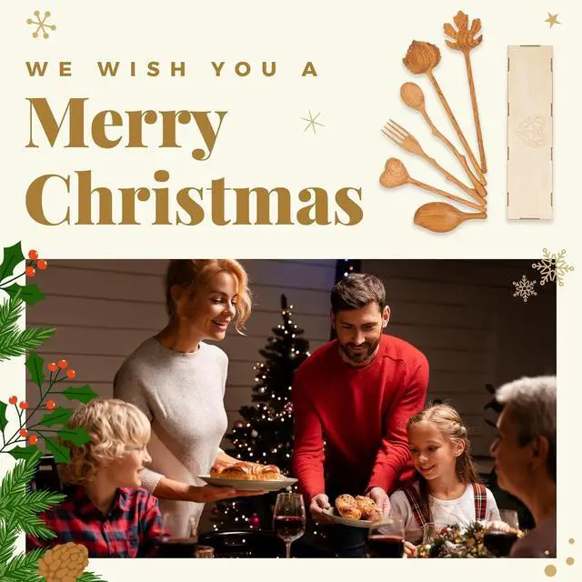 Alt view image 2 of 7 - Natural Wooden Spoons and Forks Set (Set of 6), Hostess Gifts for Women, Couple, Mother's Day Ideas for Mom, Kitchen Cottagecore, Handmade Cooking Gift Ideas