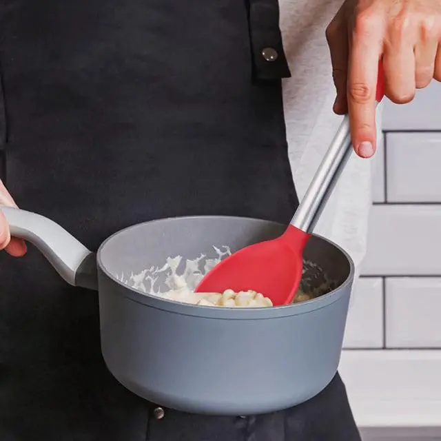 Alt view image 5 of 7 - 4 pieces Large silicone spoons, Food Grade Silicone Cooking Spoon, Non-Stick Serving Spoon, 13" Kitchen Utensils for Mixing, Serving, Cooking