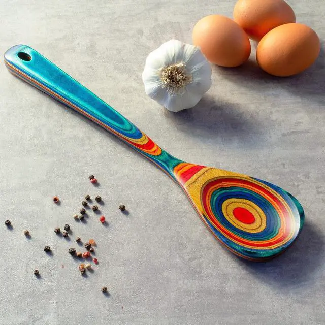 Alt view image 3 of 7 - Totally Bamboo Baltique Montego Bay Collection 12-1/2" Wooden Cooking Spoon, Safe for Nonstick