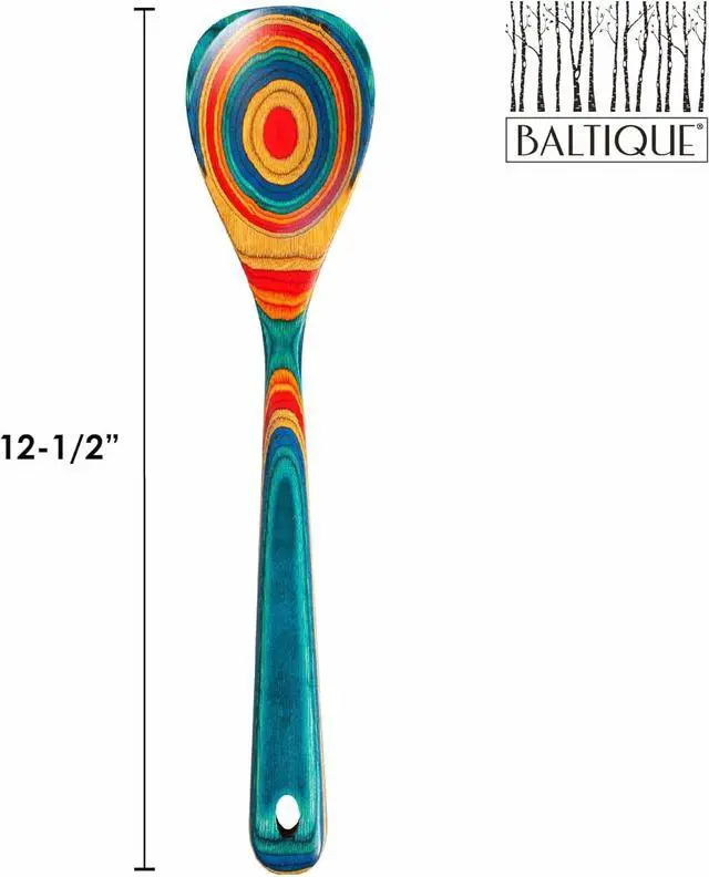 Alt view image 6 of 7 - Totally Bamboo Baltique Montego Bay Collection 12-1/2" Wooden Cooking Spoon, Safe for Nonstick