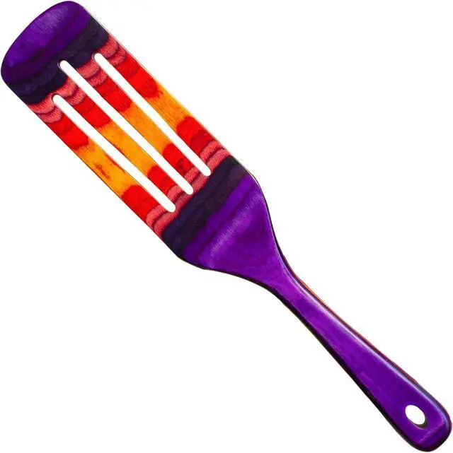 Main image of Baltique Waikiki Collection 13" Wooden Spurtle Spatula  Colorful Birch Wood Cooking Utensil, Nonstick Safe, Versatile Stirring & Serving Tool