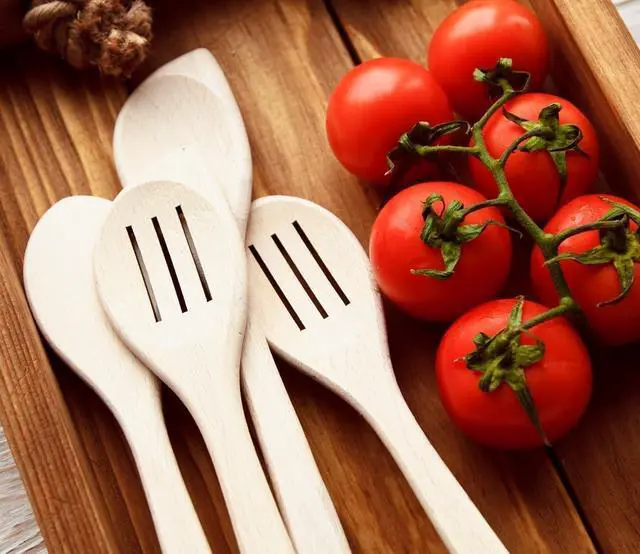 Alt view image 6 of 7 - Healthy Wooden Spoons For Cooking Set of 6. Safe and Reliable Cooking Utensils for Kitchen  100% Natural Nonstick Wood Spatula Spoon For Scraping, Stirring, Serving  Uncoated Solid Hardwood