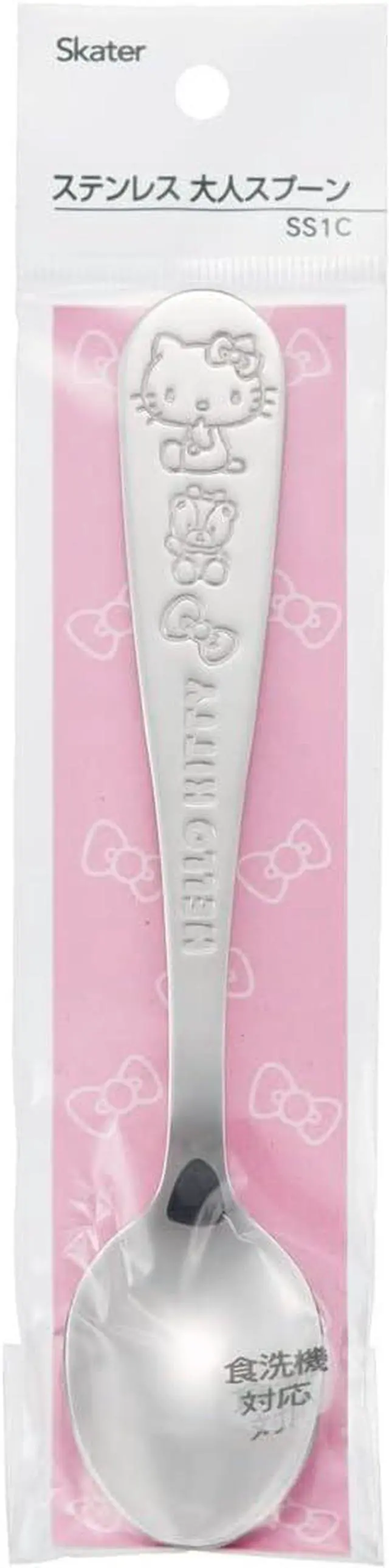 Alt view image 4 of 7 - Skater SS1C-A Sanrio Stainless Steel Spoon, For Adults, Engraved, Hello Kitty