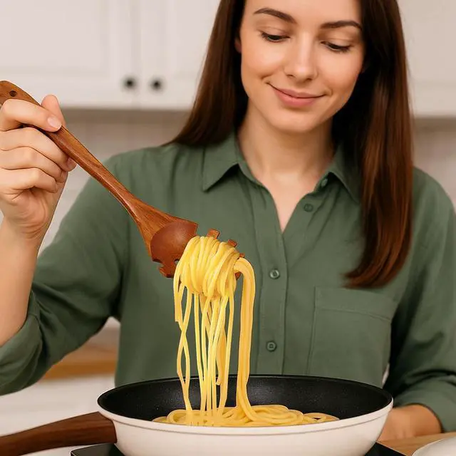 Alt view image 7 of 7 - HAKSEN Wooden Spoons for Cooking, 10PCS Natural Acacia Wood Kitchen Utensils Set, Wooden Utensil Set for Nonstick Cookware, Smooth Finish, Sturdy & Durable