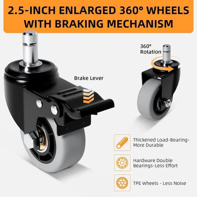 Alt view image 3 of 7 - Folding Hand Truck, 500 LB Heavy Duty Luggage Cart, Utility Dolly Platform Cart with 6 Wheels & 2 Elastic Ropes for Luggage, Travel, Moving, Shopping, Office Use, Black