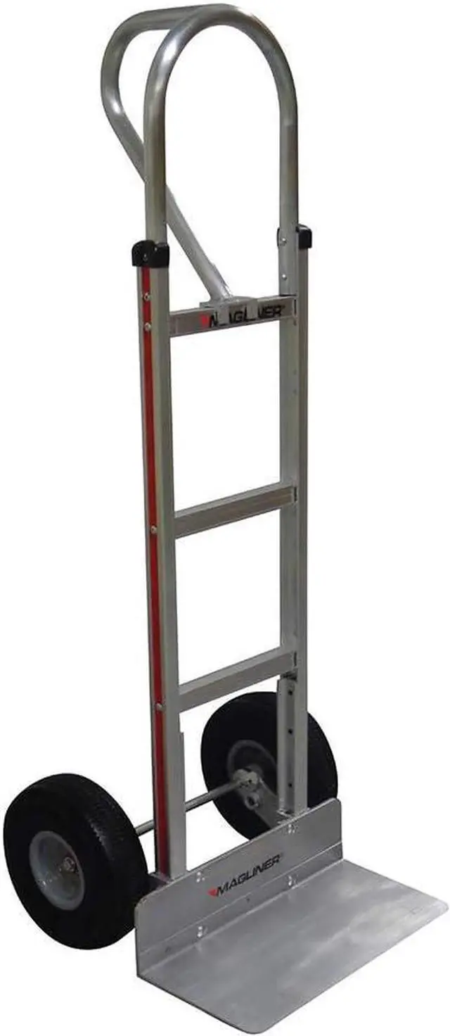 Main image of Magliner HMK15AG2C Aluminum Hand Truck, Vertical Loop Handle, 18" x 9" Aluminum Extruded Nose Plate, 500 lb Capacity