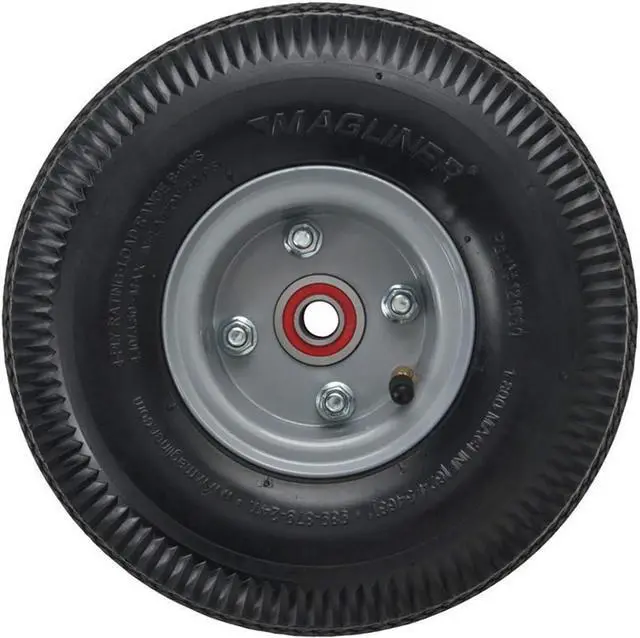 Alt view image 3 of 6 - Magliner HMK53CUA45 Aluminum Hand Truck, Curved Back Frame, 60" Single Grip Handle, 18" x 7-1/2" Aluminum Diecast Nose Plate, 500 lb Capacity