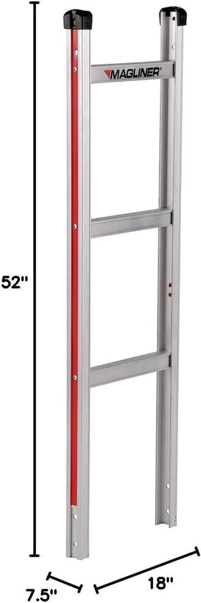 Alt view image 5 of 6 - Magliner HMK53CUA45 Aluminum Hand Truck, Curved Back Frame, 60" Single Grip Handle, 18" x 7-1/2" Aluminum Diecast Nose Plate, 500 lb Capacity