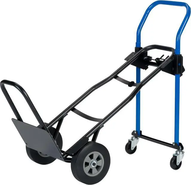 Alt view image 3 of 4 - Harper Trucks JDCJ8523EN 3-1 Quick Change Convertible Hand Truck, 500 lb, Black Frame/Blue Handle