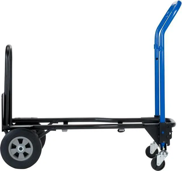 Alt view image 4 of 4 - Harper Trucks JDCJ8523EN 3-1 Quick Change Convertible Hand Truck, 500 lb, Black Frame/Blue Handle