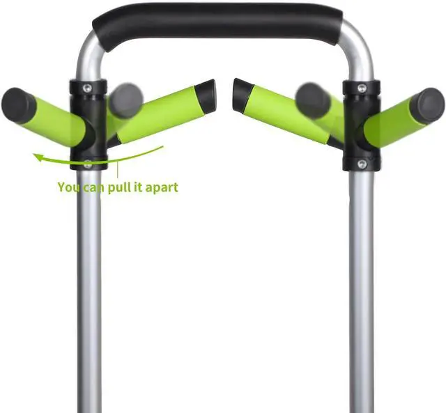 Alt view image 6 of 7 - Leeyoung Folding Hand Truck and Dolly,309 lb Capacity Aluminum Portable Cart with Telescoping Handle and PP+EVA Wheels