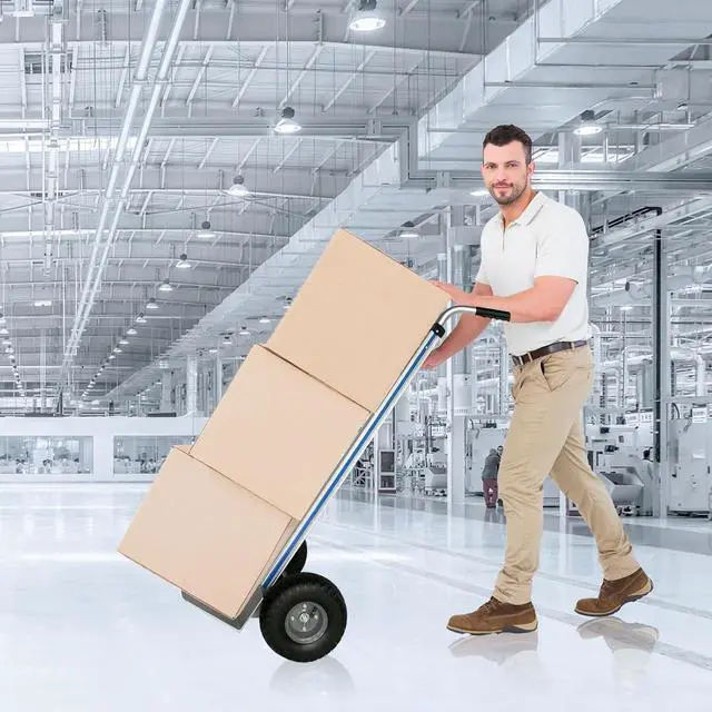 Alt view image 7 of 7 - Hand Truck Heavy Duty, Hand Truck Dolly 400lbs Capacity, Dolly Cart with Pneumatic Tire for Moving Home, Workshop, Office (400LB)