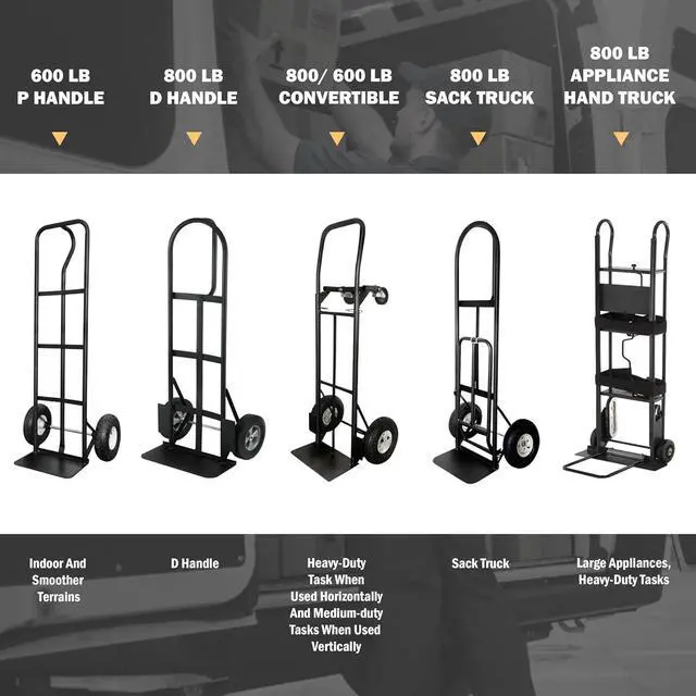 Alt view image 6 of 7 - Olympia Tools 800 Lb Appliance Hand Truck with Easy-to-use Belt Tightener for transport Large Appliances and Furniture