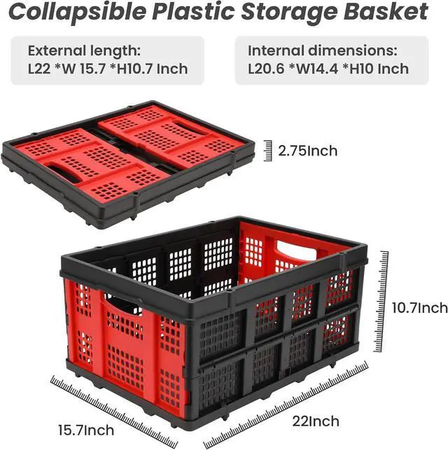 Alt view image 7 of 7 - 2-in-1 Hand Trucks Dolly, 330Lbs Hand Cart with Basket,Foldable Hand Truck Heavy Duty Dolly with Retractable Handle,Folding Dolly Cart with Wheels,Collapsible Dolly